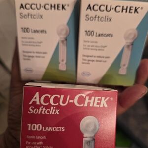 Accu-Chek Softclix Lancets - Red and Blue